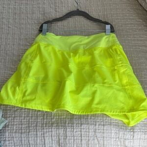 lululemon athletica Neon Yellow Skirt